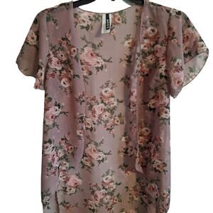 InstaGirl Floral Kimono, L. EUC